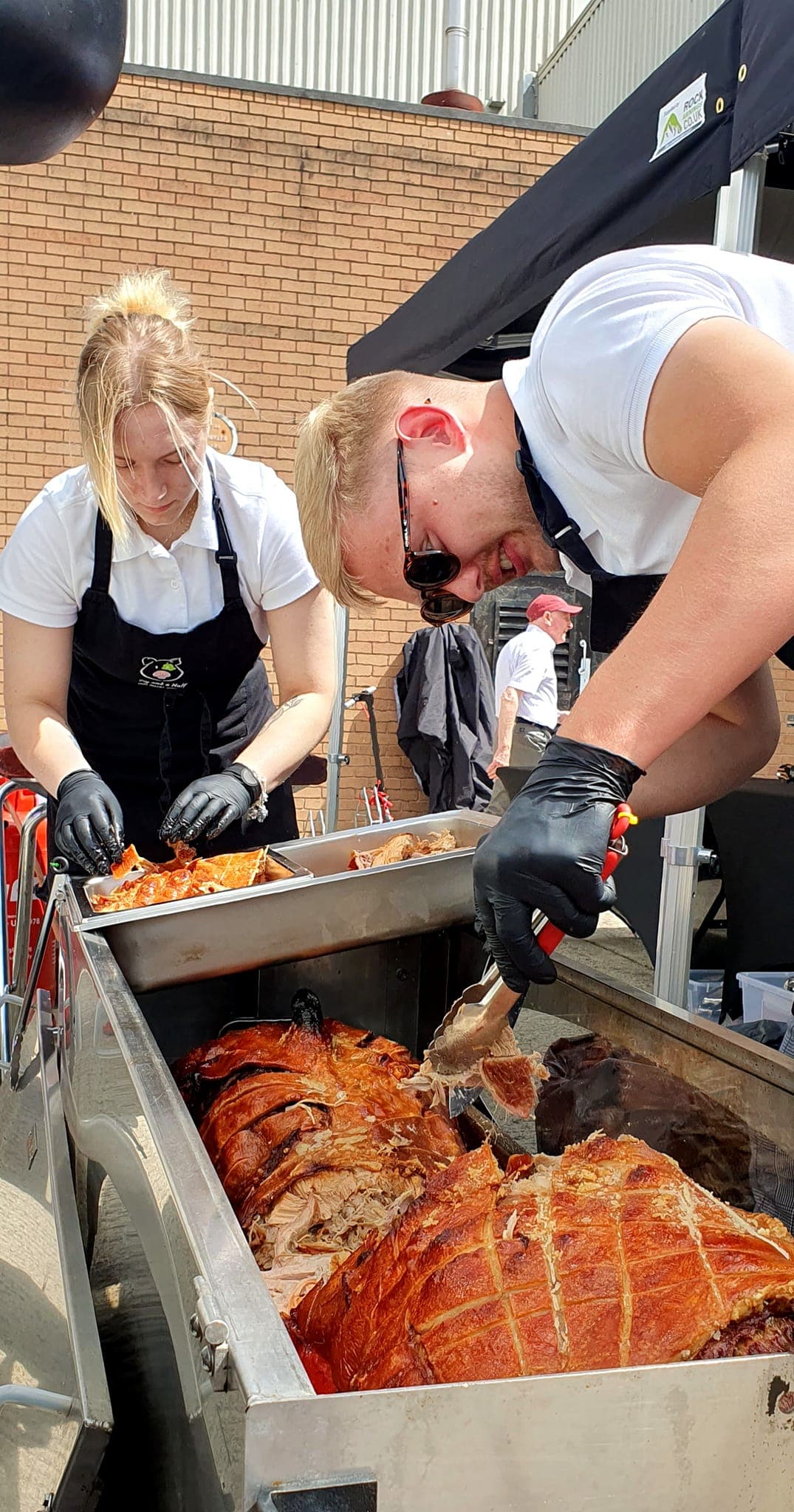 hog roast catering, roasted hog