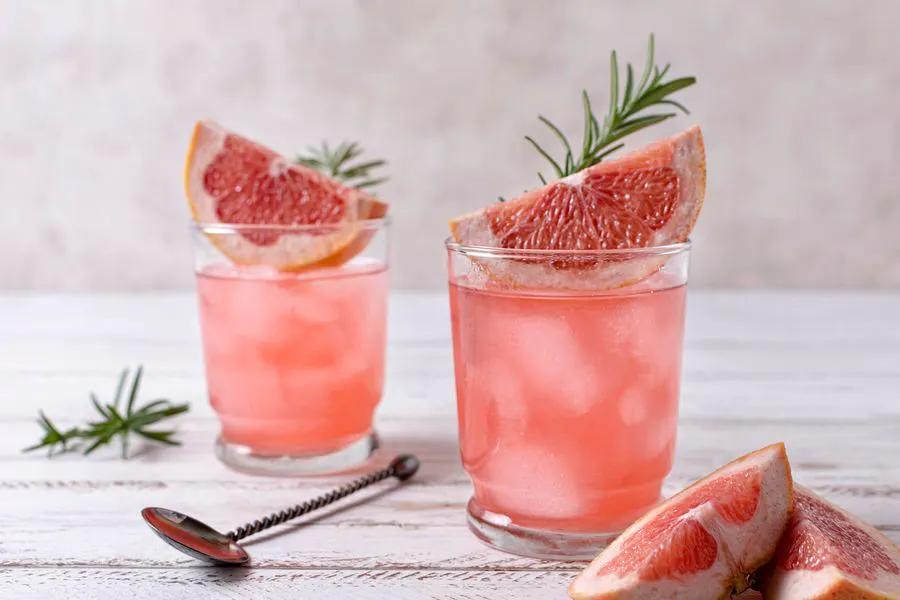 Pink Gin Fizz Cocktail