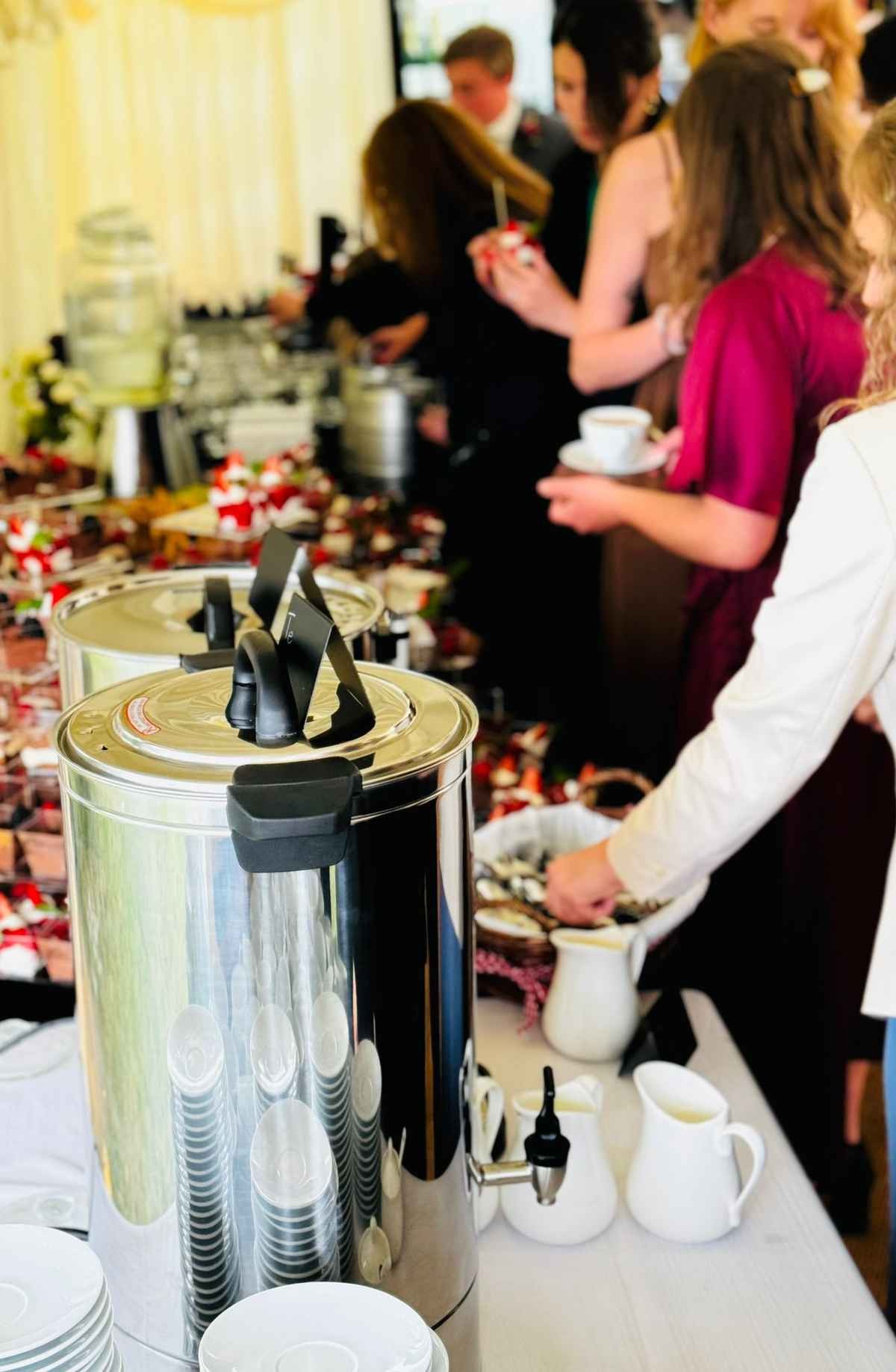 Coffee for wedding, catering 