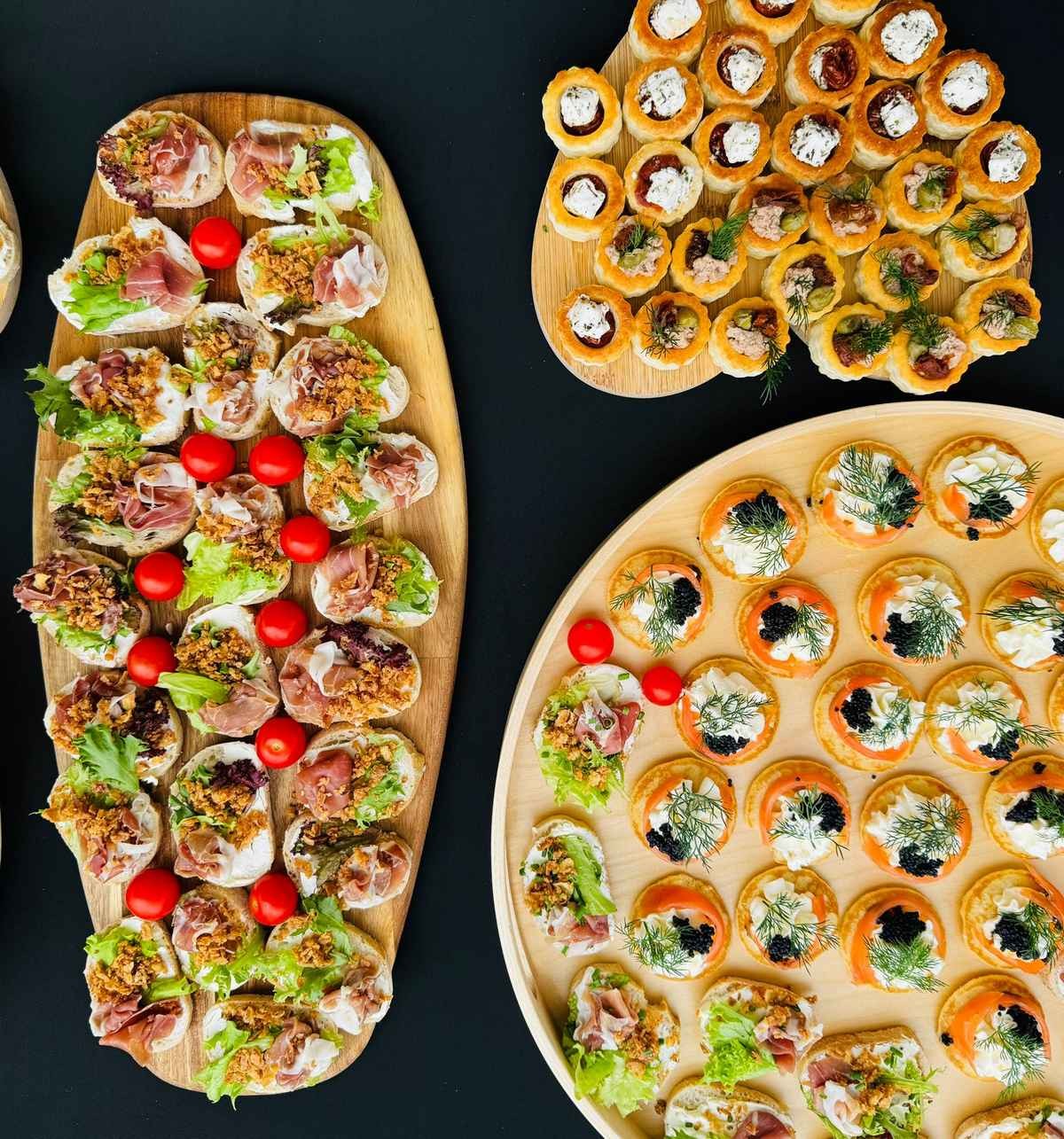 catering canapes, wedding caterer