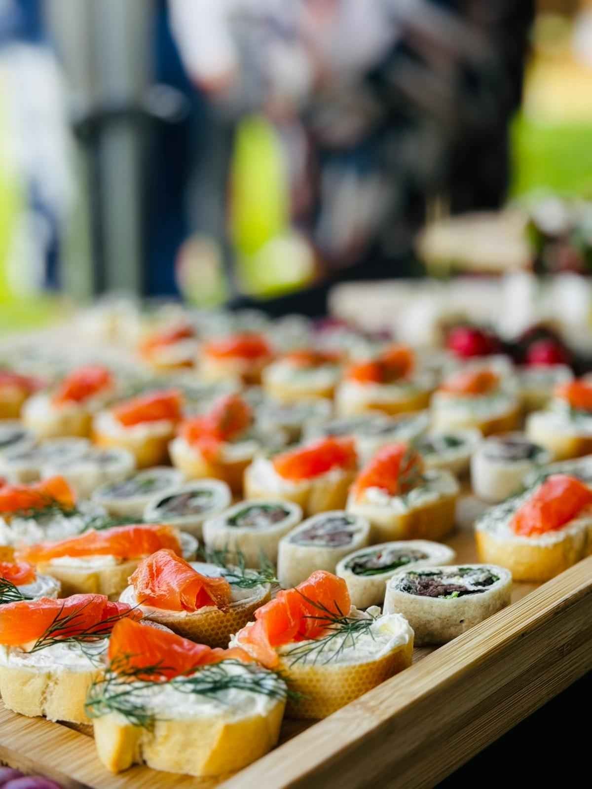 wedding canapes catering