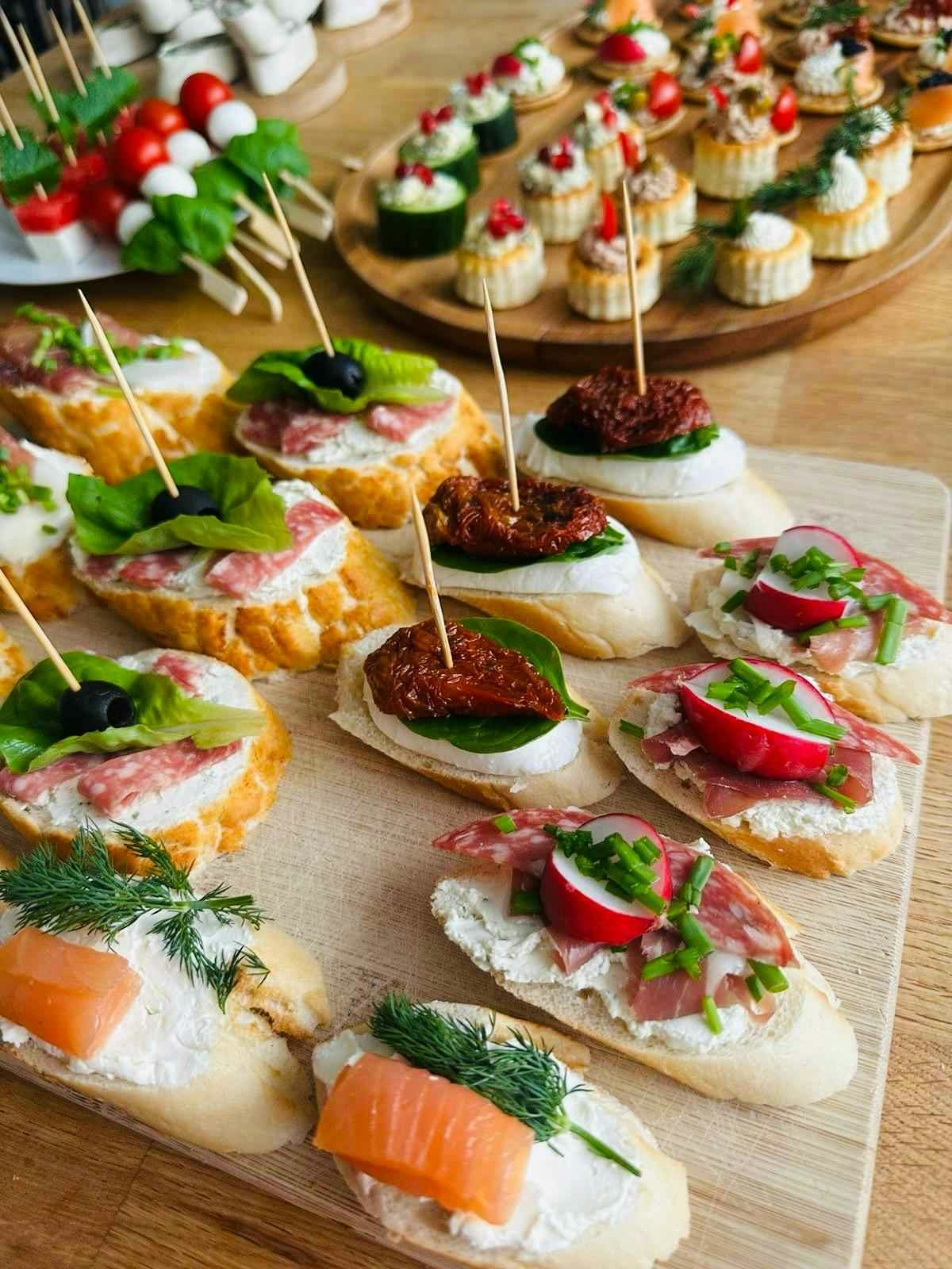 Wedding canapes, wedding catering