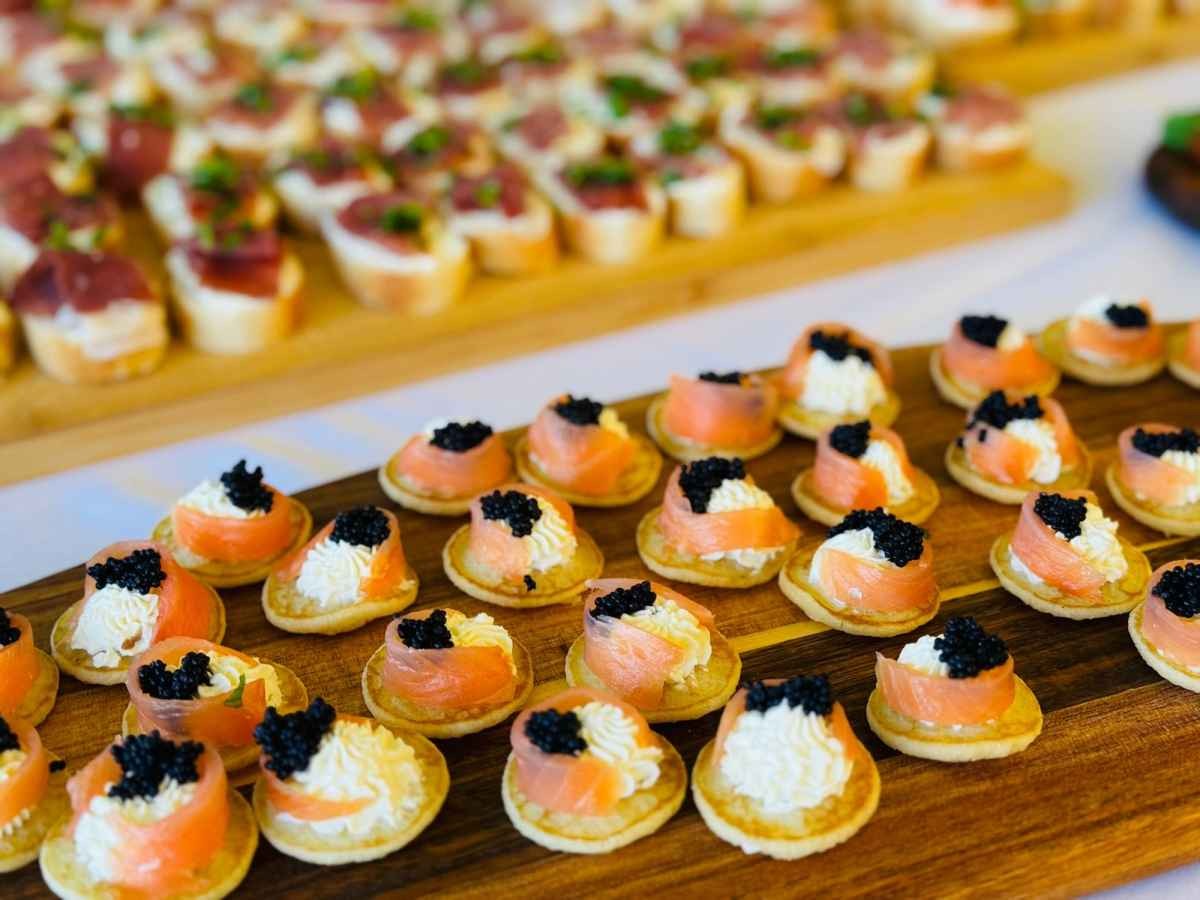 Canapes, wedding caterer